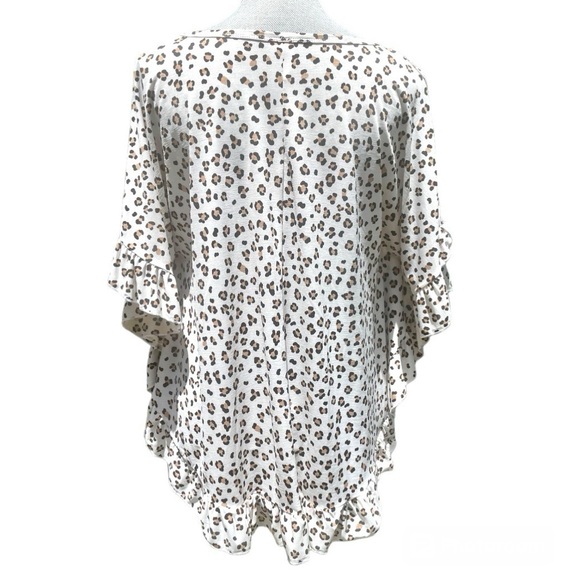 Honeyme: Leopard Print Poncho - Picture 3 of 5